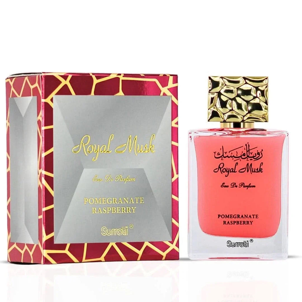 Royal Musk Pomegranate Raspberry Eau de Parfum Spray 100ml by Surrati