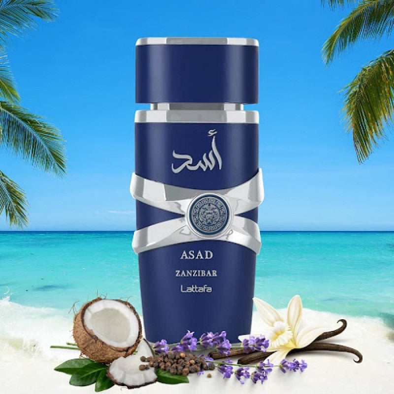 Lattafa Asad Zanzibar Extrait de Parfum 100ml Blue