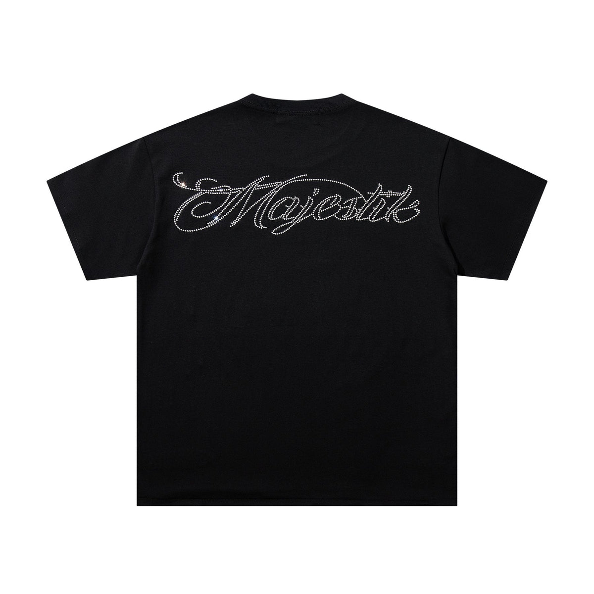 MAJESTIK Alien Rhinestone Graphic T-Shirt — back