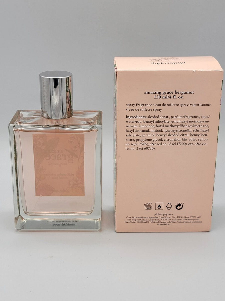 Philosophy Amazing Grace Bergamot Eau De Toilette Spray 120ml/4oz