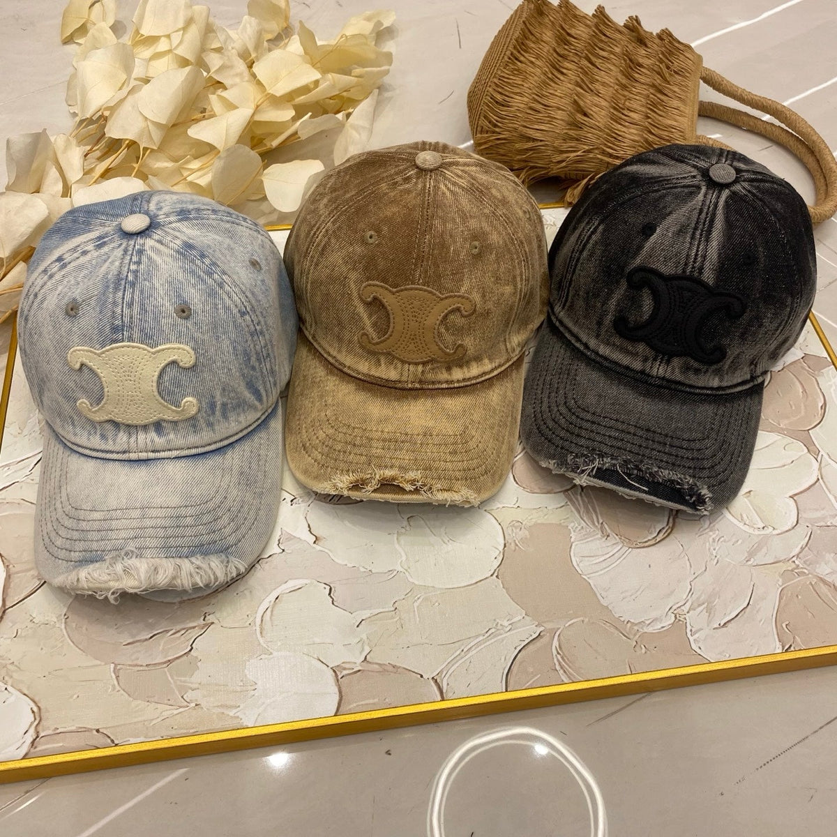Celine Washed Baseball Cap
